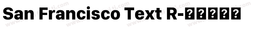 San Francisco Text R字体转换